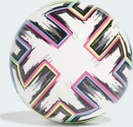 adidas Uniforia Mini Fußball white/black/signal green/bright cyan