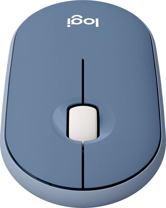 Logitech M350 Pebble Wireless Mouse Blueberry, USB/Bluetooth