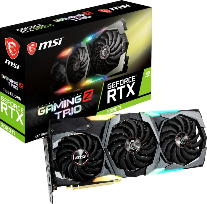 MSI GeForce RTX 2080 Ti Gaming Z Trio, 11GB GDDR6, HDMI, USB-C, 3x DP
