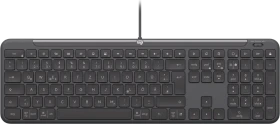 Logitech K620 Signature Slim Wired for Business, Graphite, USB, DE