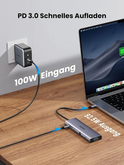 Ugreen 10-in-1 USB-C Hub, USB-C 3.0 [Stecker]