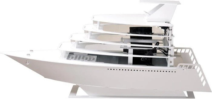 Lian Li PC-Y6 Odyssey Yacht weiß, Mini-ITX