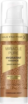Max Factor Miracle Pure Hydratint Essence Sheer Tint Foundation 06 medium/deep LSF30, 30ml