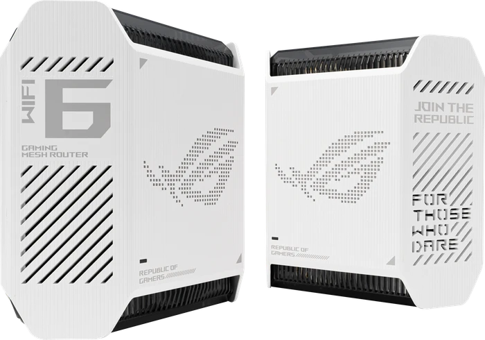 ASUS ROG Rapture GT6, AX10000, weiß, Router und Repeater Set, 2er-Bundle