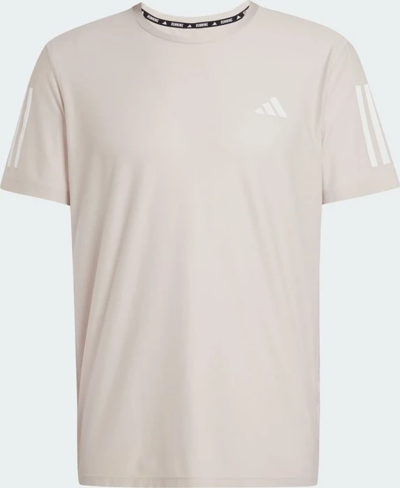adidas Own the Run Laufshirt kurzarm beige (Herren)