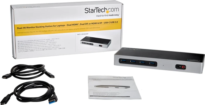 StarTech Dual Monitor 4K 60Hz Dock, USB-C [Buchse]
