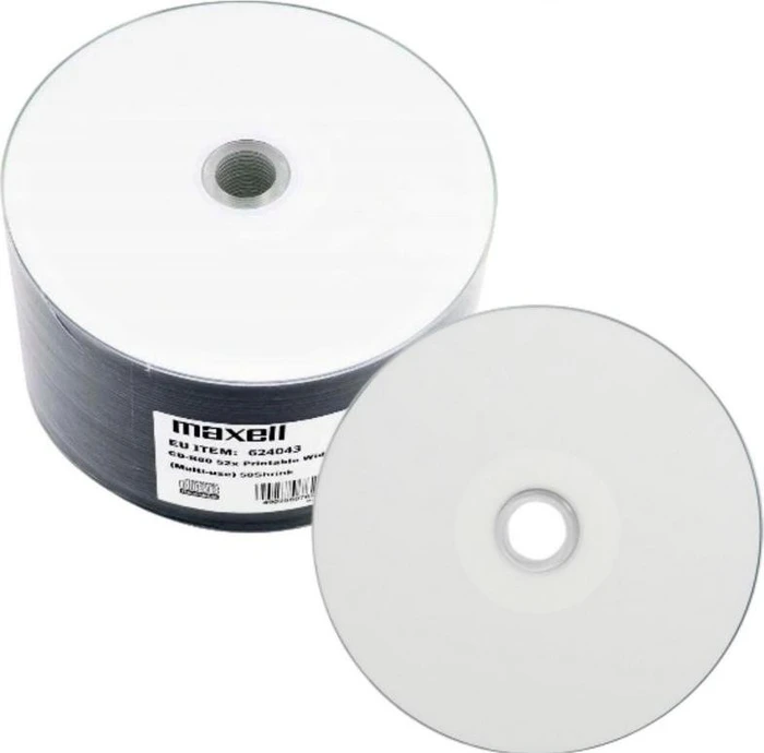 Maxell CD-R 80min/700MB, 52x, 50er Pack, printable, Spindel