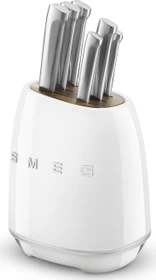 Smeg 50's Style Messerblock-Set weiß, 6-tlg.