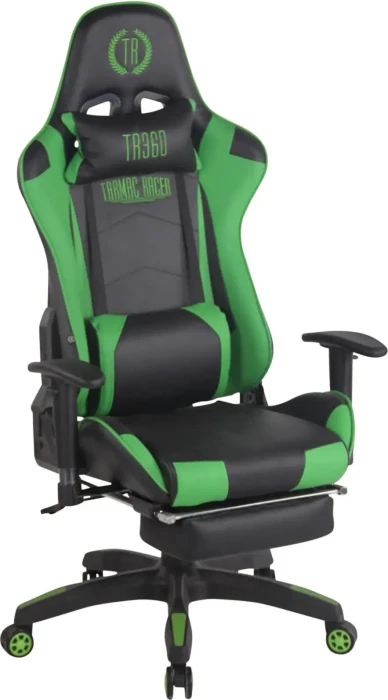 CLP Turbo mit Kunstlederbezug Gamingstuhl, schwarz/grün