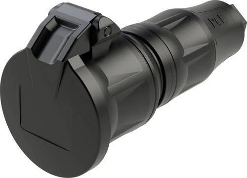 PCE Schutzkontaktkupplung KD nat SH IP54 schwarz Serie TopTaurus2