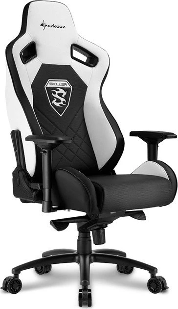Sharkoon Skiller SGS4 Gamingstuhl, schwarz/weiß