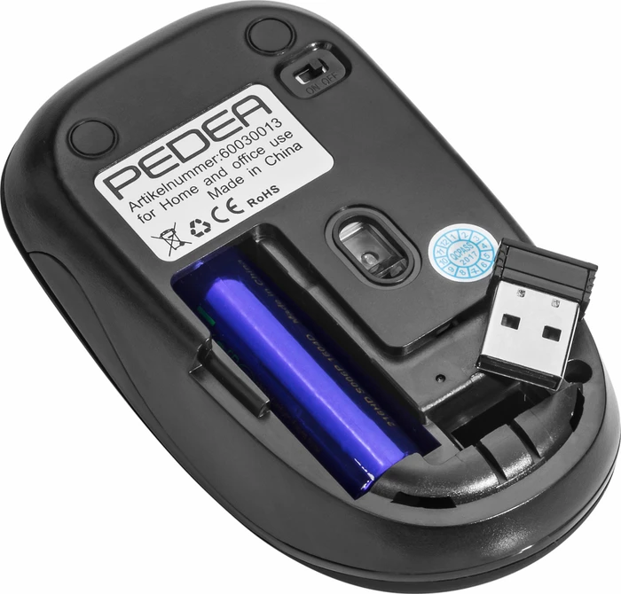 Pedea Trend Wireless Mouse schwarz, USB