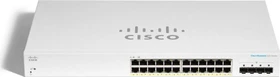 Cisco Business 220 Rackmount Gigabit Smart Switch, 24x RJ-45, 4x SFP+, 195W PoE+ (CBS220-24P-4X)
