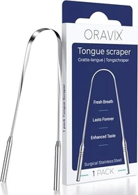 Oravix Edelstahl-Zungenreiniger, 1 Stück