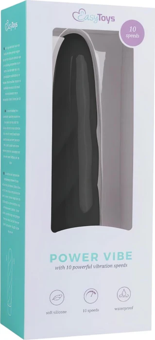 EasyToys Vibe Collection Vibrator aus Silikon schwarzer
