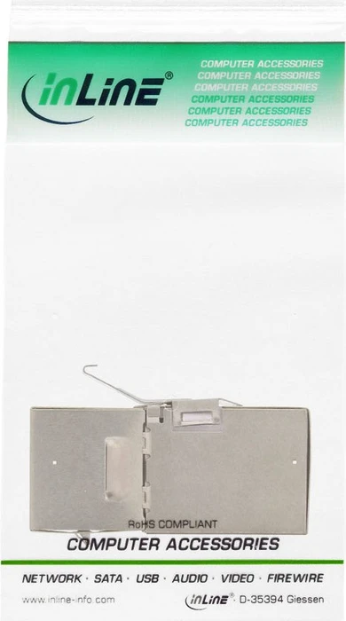 InLine Keystone Modul RJ-45 Buchse via RJ-45 Buchse Cat6, SNAP-In, 90° gewinkelt