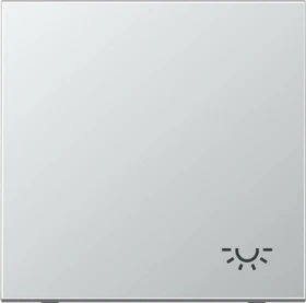 Jung Serie LS Wippe Symbol Licht, Aluminium
