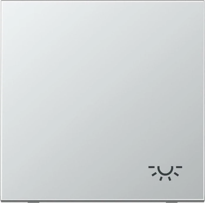 Jung Serie LS Wippe Symbol Licht, Aluminium