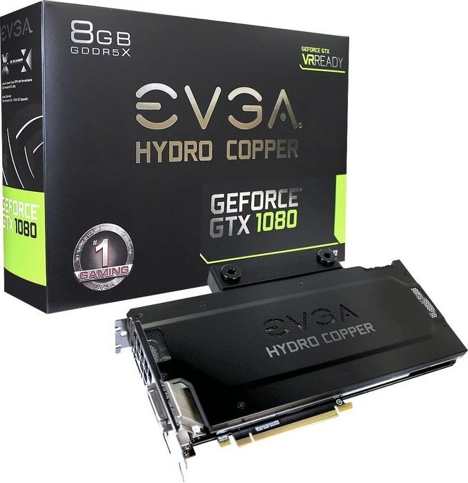 EVGA GeForce GTX 1080 FTW Gaming Hydro Copper, 8GB GDDR5X, DVI, HDMI, 3x DP