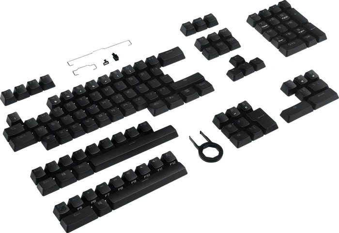 ASUS ROG Keycap Set, Kunststoff (PBT), schwarz, 125 Tasten (105+20)