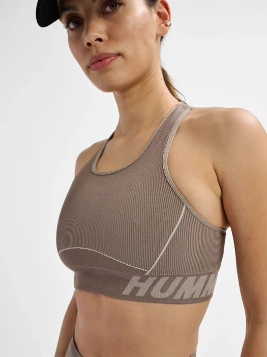 hummel Christel Sport-BH chateau gray/driftwood melange (Damen)