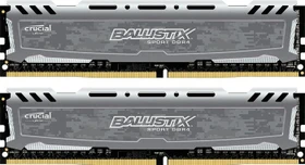 Crucial Ballistix Sport LT grau UDIMM 8GB Kit, DDR4-2400, CL16-16-16