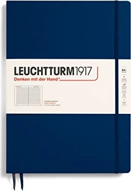 Leuchtturm1917 Classic Master Slim Notizbuch, A4+, liniert, Hardcover, marine