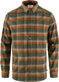 Fjällräven Lappland Stretch Flannel Hemd langarm laurel green/autumn leaf (Herren)