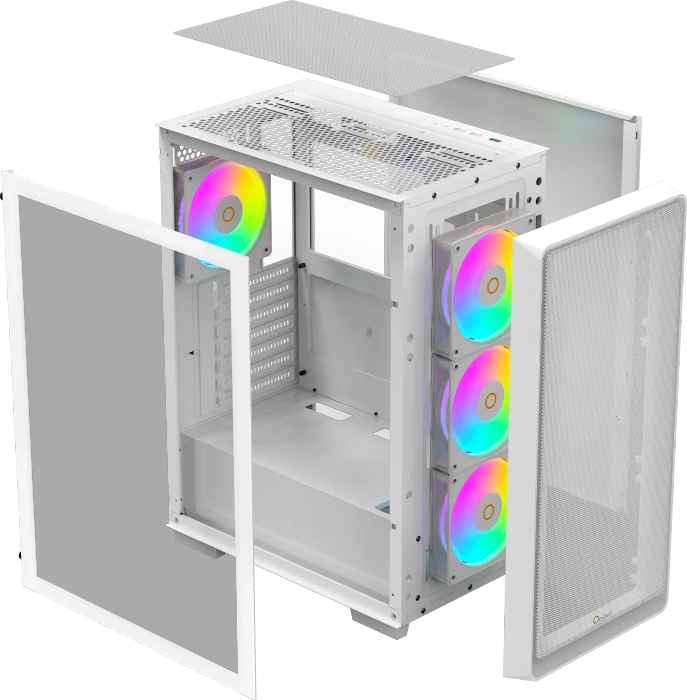 Ocypus Gamma C60 ARGB, weiß, Glasfenster