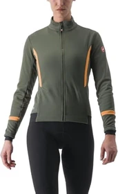Castelli Dinamica 2 Fahrradjacke military green/melon (Damen)
