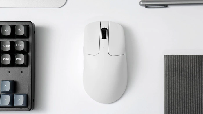 Keychron M2 Wireless Mouse weiß, USB/Bluetooth