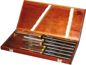 Holzmann H6TLG Drechselsatz Stechbeitel-Satz inkl. Werkzeugbox, 7-tlg.