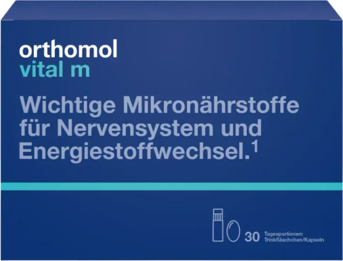 Orthomol vital m Trinkfläschchen + Kapseln, 30 Stück