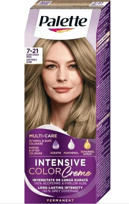 Schwarzkopf Palette Intensive Color Creme Haarfarbe 7-21 medium ash blonde, 110ml