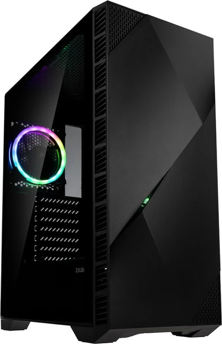 Zalman Z3 Iceberg_Black, schwarz, Glasfenster