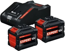 Bosch Professional EXPERT EXBA18V-150 Starterset 18V, 15.0Ah, Li-Ionen, 2 Akkus