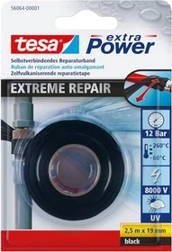 tesa 56064 extra Power Extreme Repair schwarz/weiß, 19mm/2.5m, 1 Stück