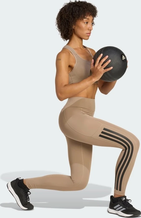 adidas TLRD Impact Training High Support Sport-BH chalky brown (Damen)