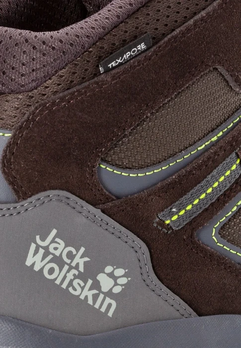 Jack Wolfskin Vojo 3 Texapore Mid dark brown/lime (Herren)