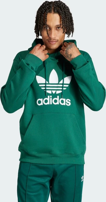 adidas Adicolor Classics Trefoil Hoodie collegiate green (Herren)