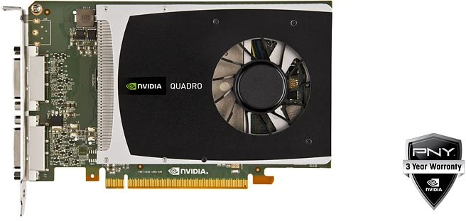 PNY Quadro 2000D, 1GB GDDR5, 2x DVI
