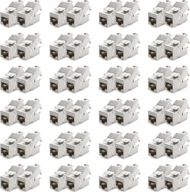 deleyCON Keystone Modul RJ-45 Buchse via Verlegekabel, Cat6a, STP, 48er-Pack