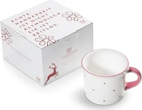 Gmundner Keramik Herzerl Kaffeetasse im Karton 240ml rosa