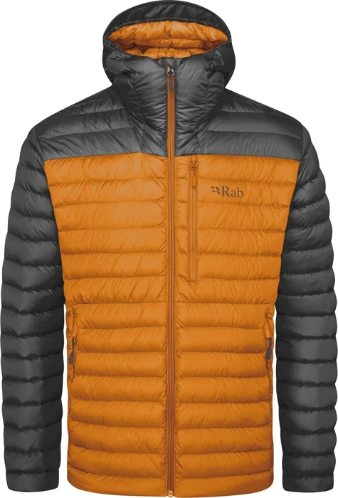 Rab Microlight Alpine Down Funktionsjacke graphene/marmalade (Herren)