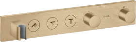 Hansgrohe AXOR ShowerSolutions Thermostatmodul Select 530/90 Unterputz für 3 Verbraucher brushed bronze