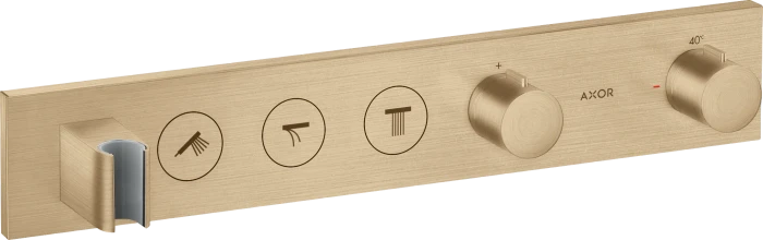 Hansgrohe AXOR ShowerSolutions Thermostatmodul Select 530/90 Unterputz für 3 Verbraucher brushed bronze