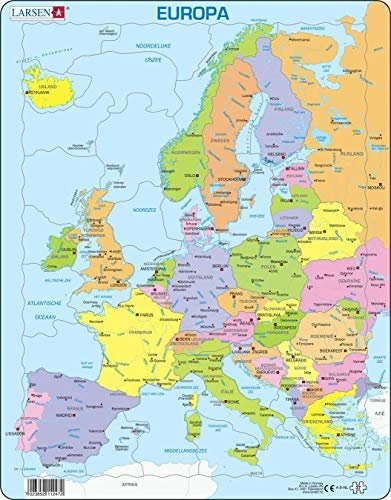 Larsen A8 Europa politische Lernkarte
