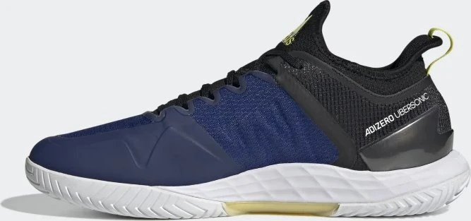 adidas Adizero Ubersonic 4 core black/acid yellow/victory blue (Herren)