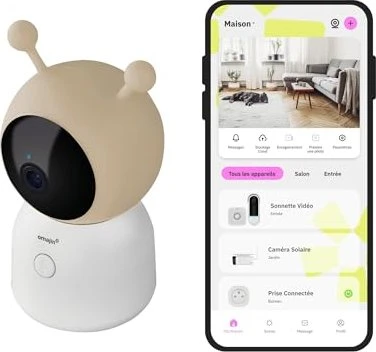 Netatmo Omajin Baby-Kamera via WiFi beige/weiß