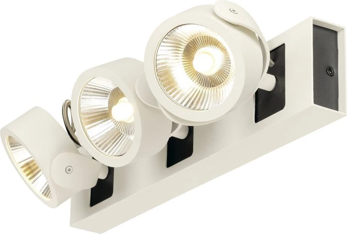 SLV Kalu LED Wand-/Deckenleuchte 60° 3-flammig weiß